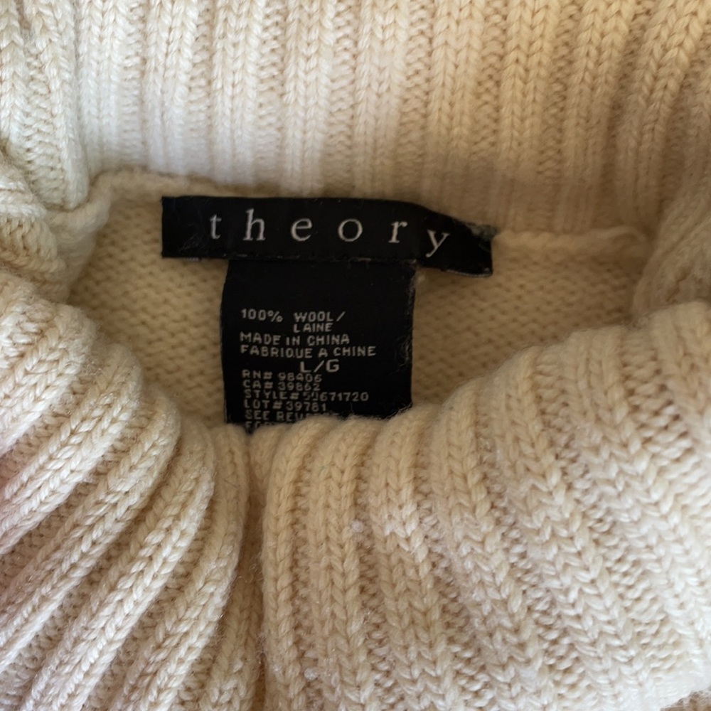Theory beige turtleneck